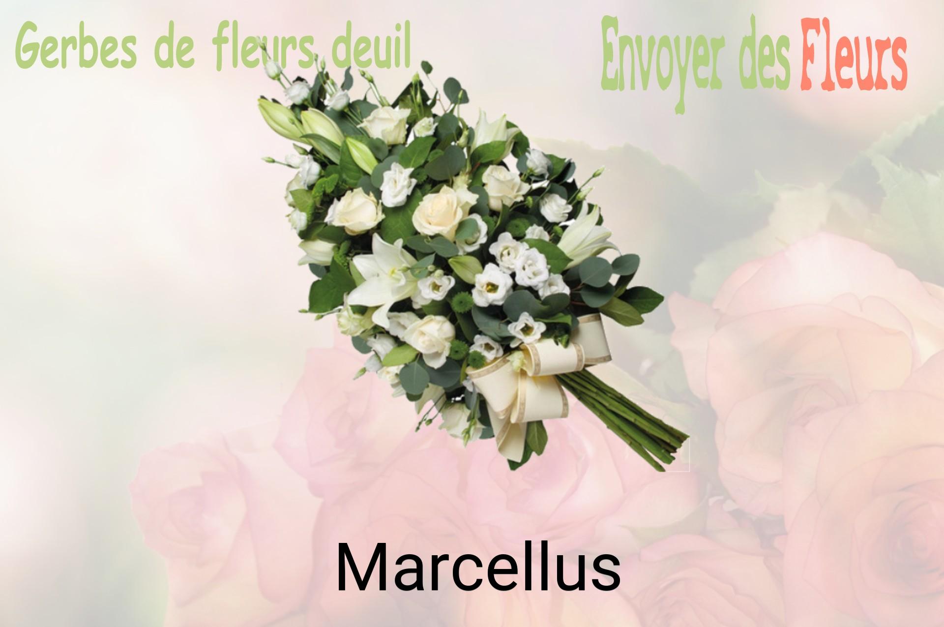 Gerbe de fleurs de deuil livrée à Marcellus